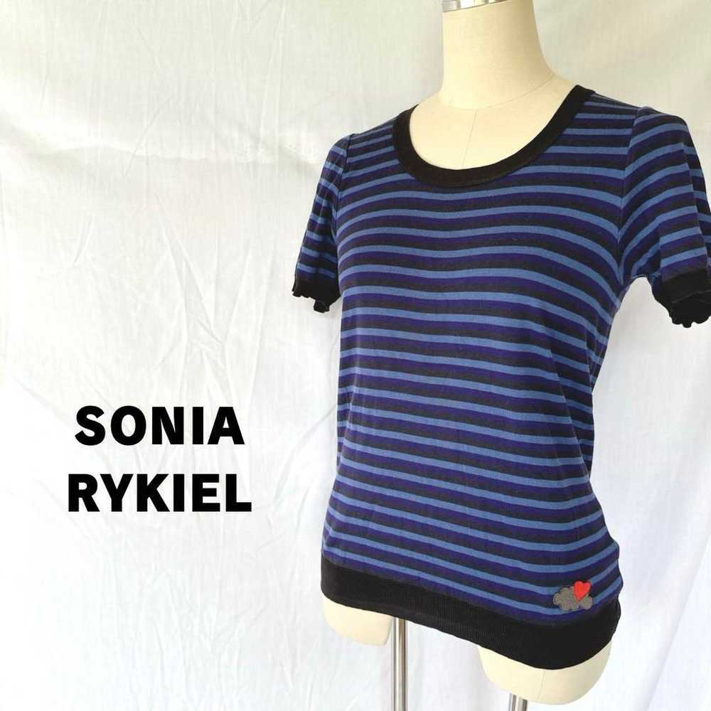 SONIA RYKIEL Striped T-shirt Cut and Sew - image 1