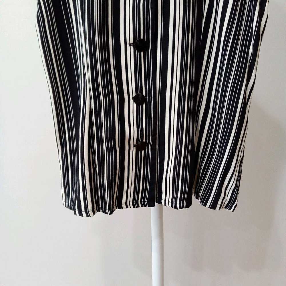 CINEMA CLUB 【M】 Sleeveless Shirt Stripe Pattern E… - image 5