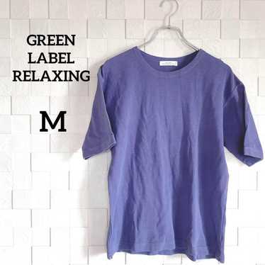 Green Label Relaxing crew neck t-shirt in blue, m… - image 1