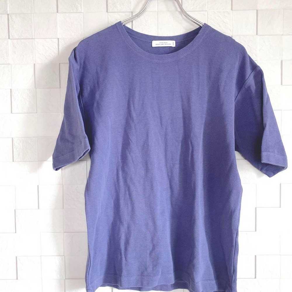 Green Label Relaxing crew neck t-shirt in blue, m… - image 2