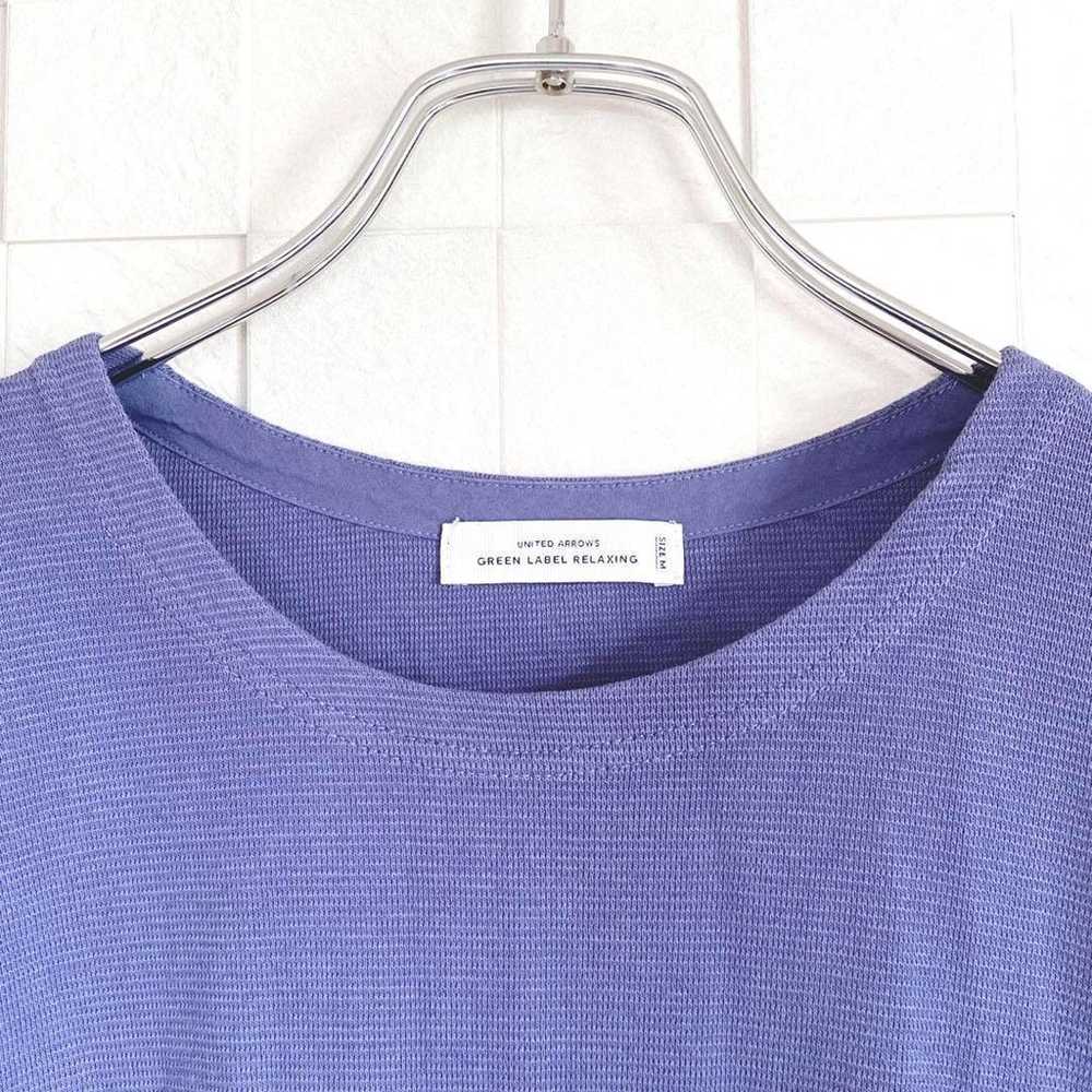 Green Label Relaxing crew neck t-shirt in blue, m… - image 5