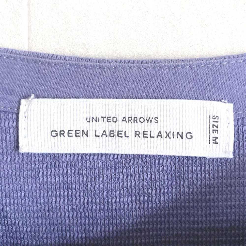 Green Label Relaxing crew neck t-shirt in blue, m… - image 6