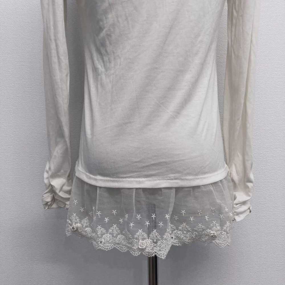 axes femme Cut-Sleeve T-shirt M Floral Lace Frill… - image 10