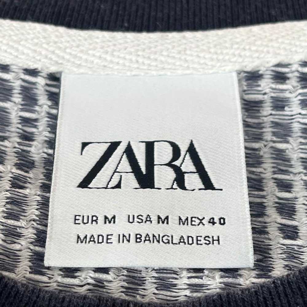 ZARA soccer stripe cut and sewn t-shirt, cotton b… - image 11