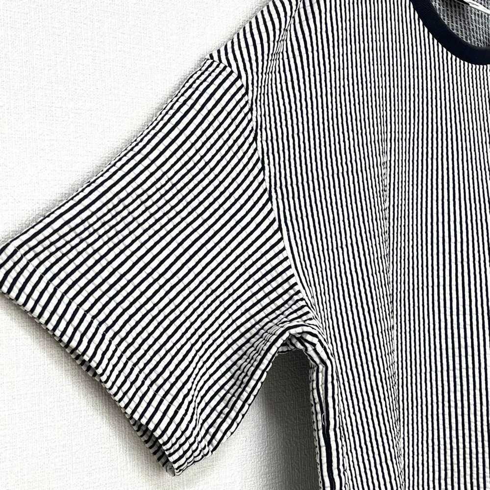 ZARA soccer stripe cut and sewn t-shirt, cotton b… - image 9