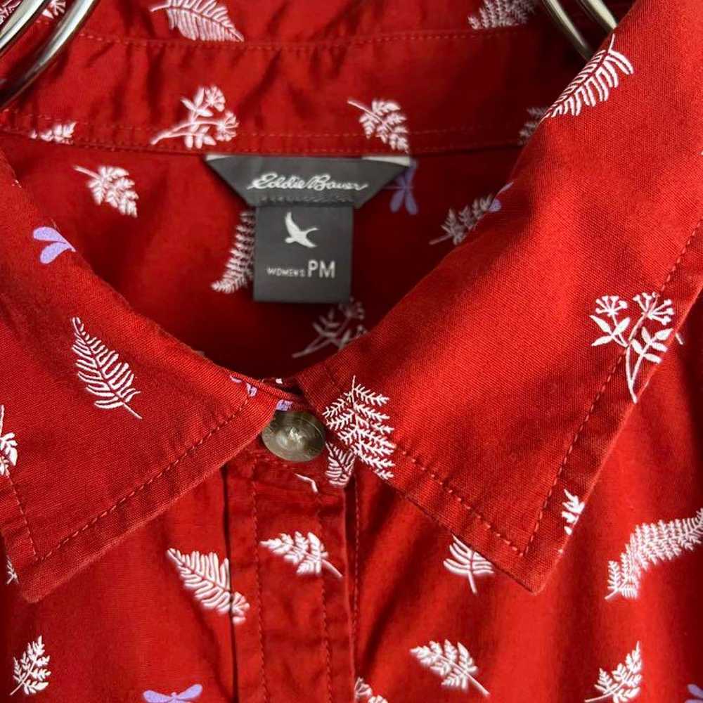 Eddie Bauer Long Sleeve Shirt - Dragonfly Pattern - image 4