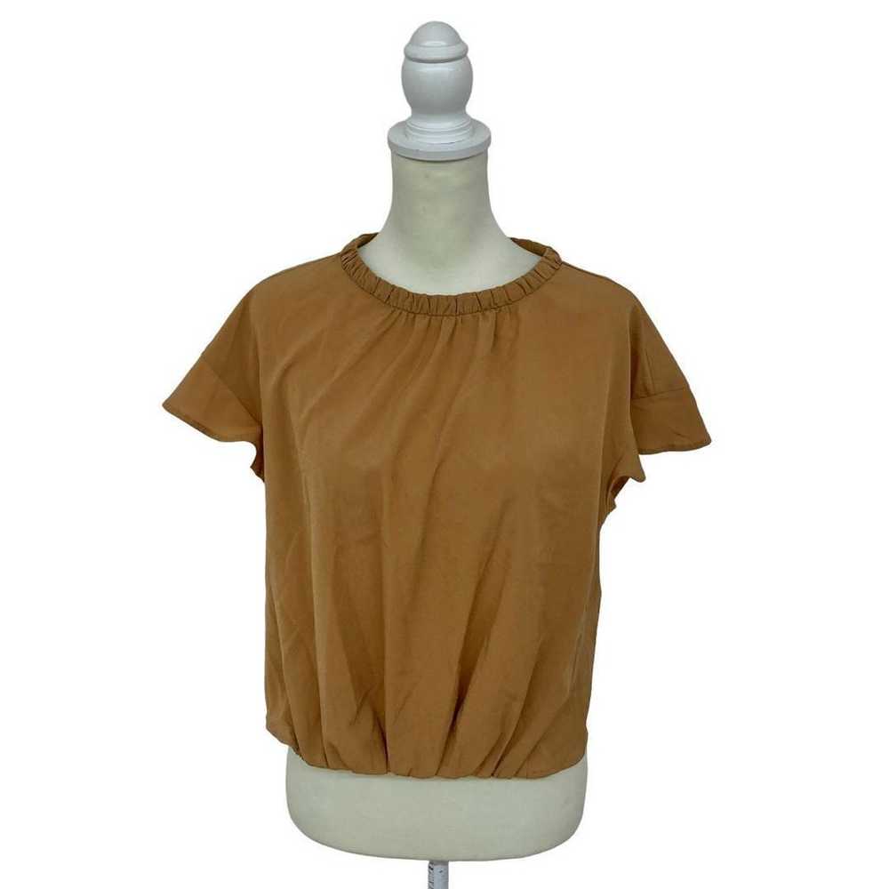 SunaUna SunaUna Brown T-shirt Size M Casual Short… - image 10