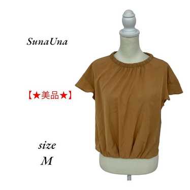 SunaUna SunaUna Brown T-shirt Size M Casual Short… - image 1