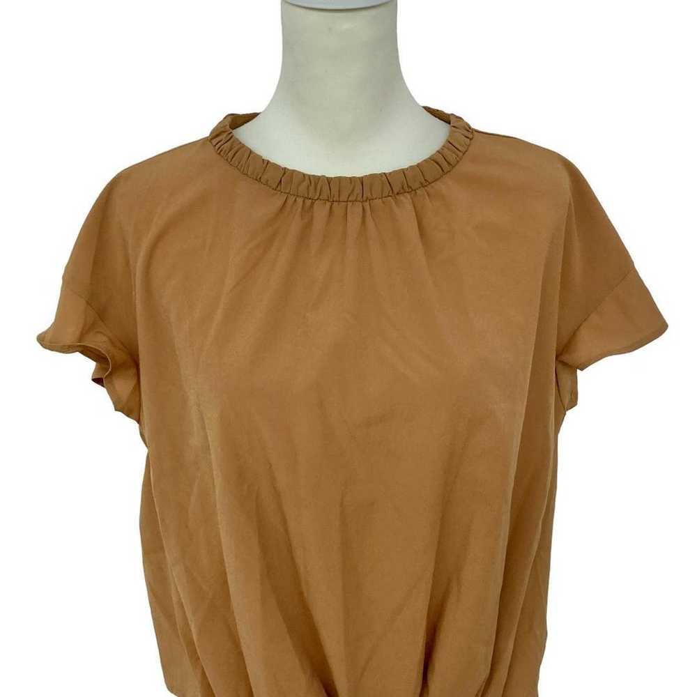 SunaUna SunaUna Brown T-shirt Size M Casual Short… - image 3