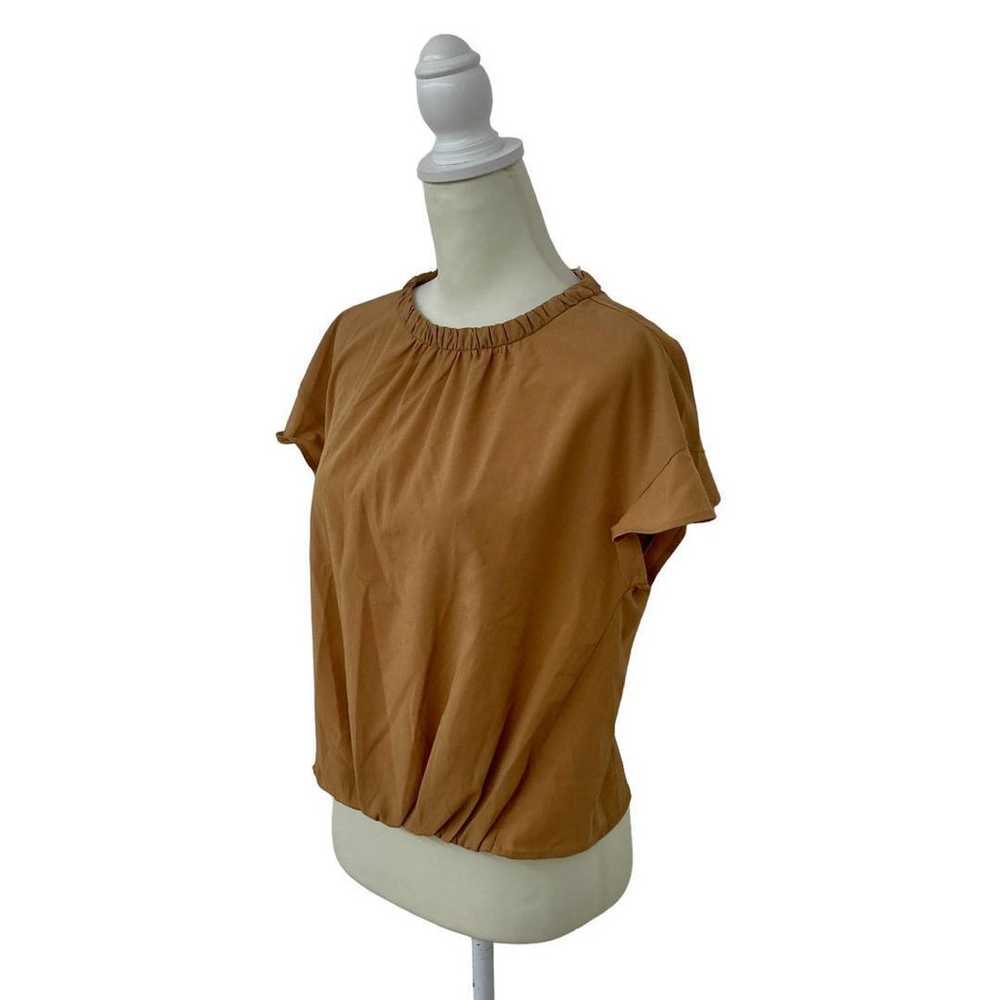 SunaUna SunaUna Brown T-shirt Size M Casual Short… - image 5