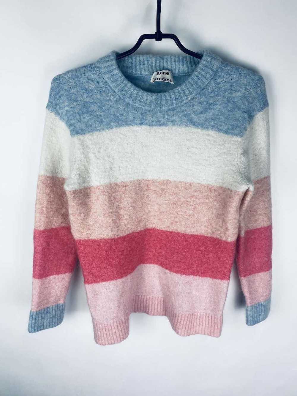 Acne Studios Alan Pastel Striped Mohair Sweater - image 2