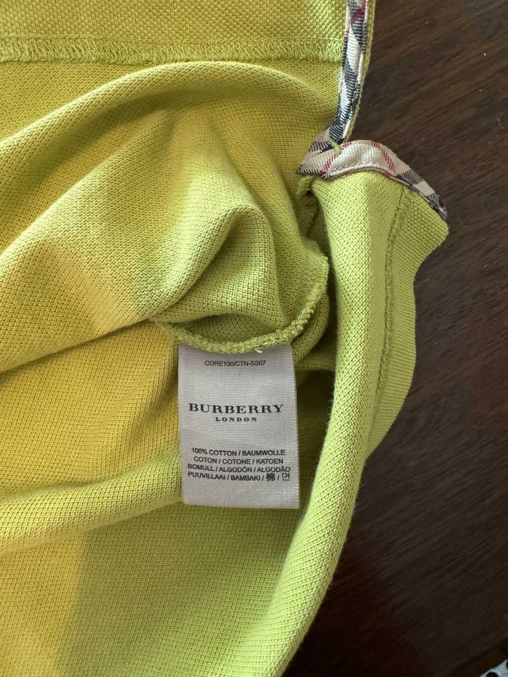 Burberry Burberry Vintage Nova Button Up Green Po… - image 5