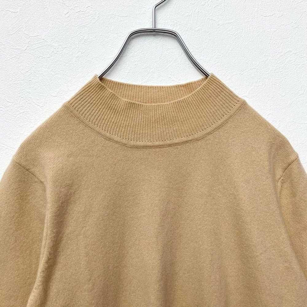 Daimaru Mock Neck Short Sleeve Knit Pure Cashmere… - image 4