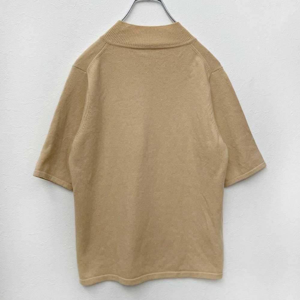 Daimaru Mock Neck Short Sleeve Knit Pure Cashmere… - image 6