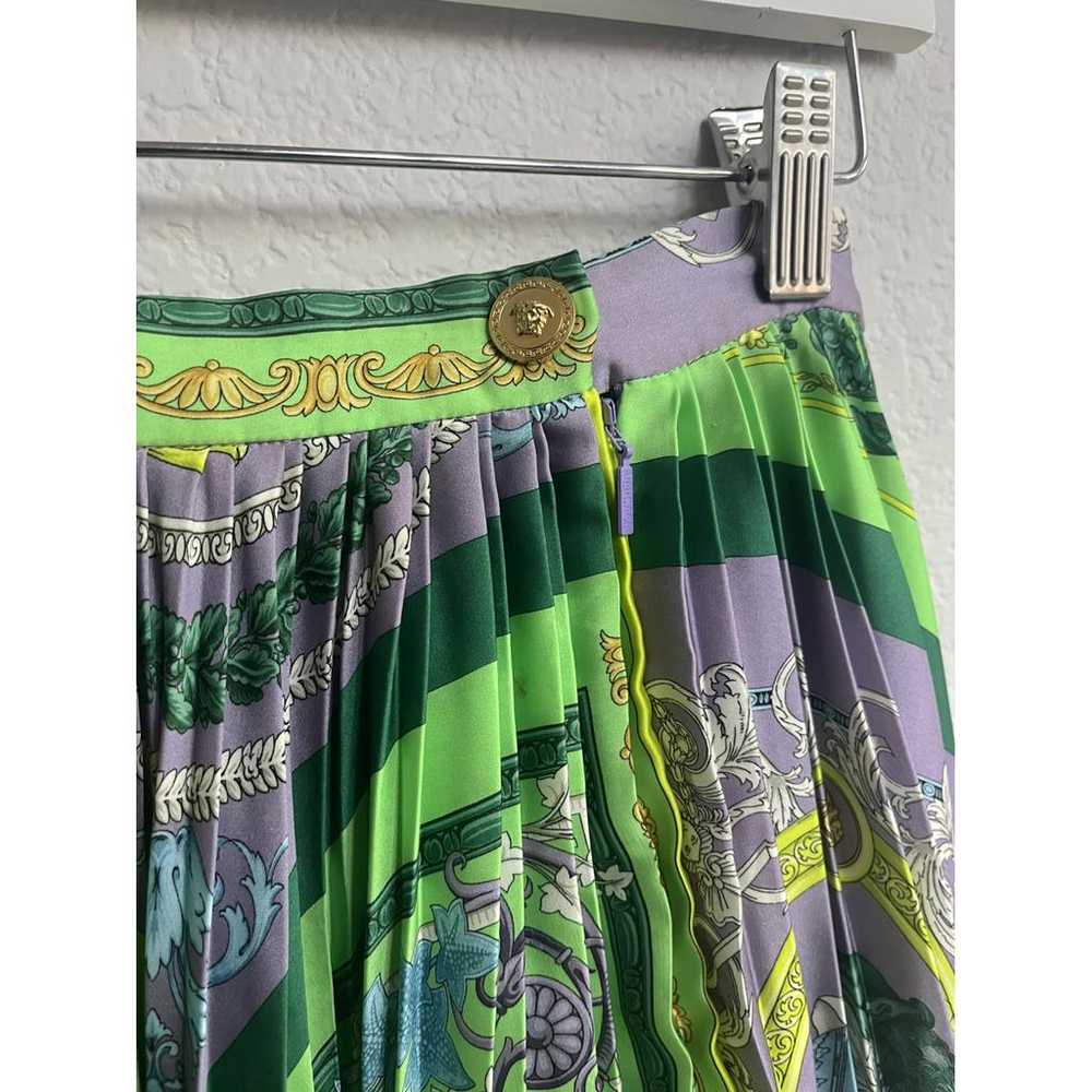 Versace Silk mid-length skirt - image 2