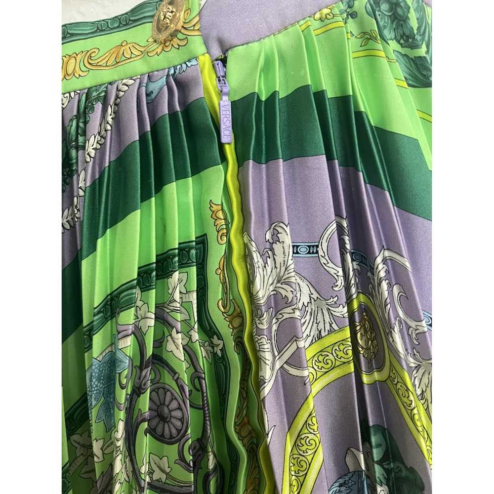 Versace Silk mid-length skirt - image 3