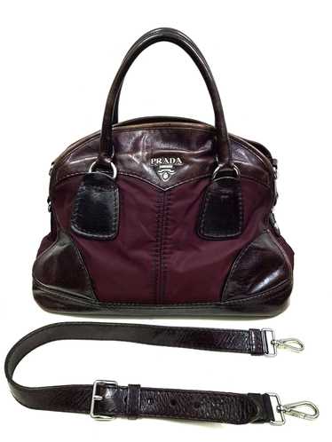 Prada Authentic PRADA MILANO Nylon and Leather Cr… - image 1