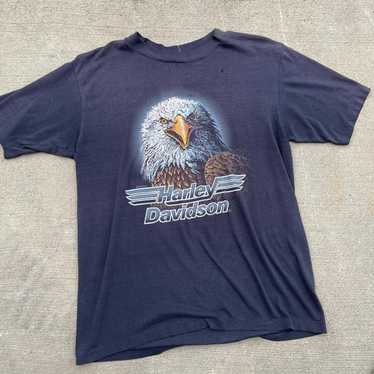 Vintage Vintage 80’s Harley Davidson Eagle tee - image 1