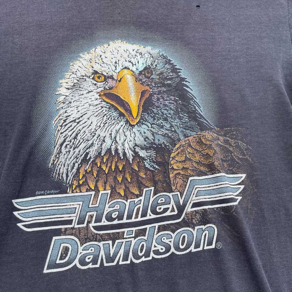 Vintage Vintage 80’s Harley Davidson Eagle tee - image 2