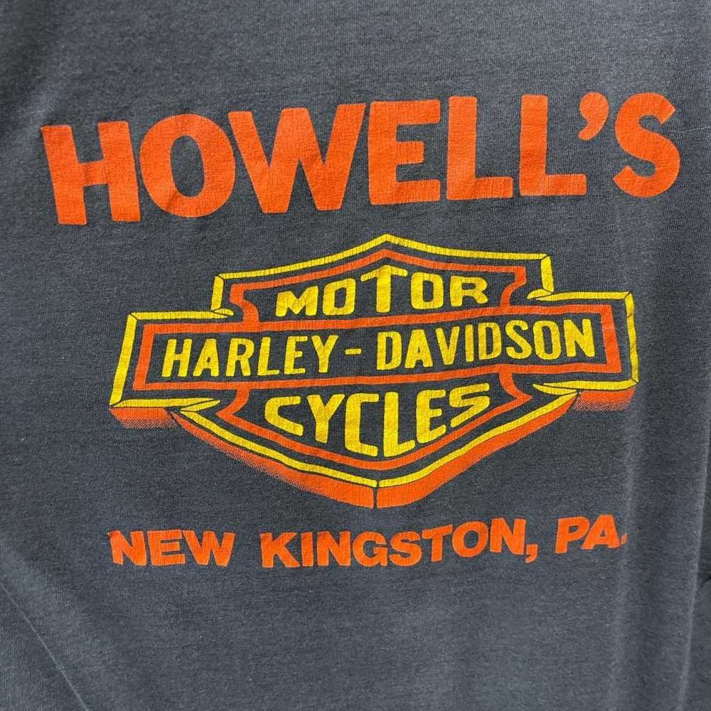 Vintage Vintage 80’s Harley Davidson Eagle tee - image 6