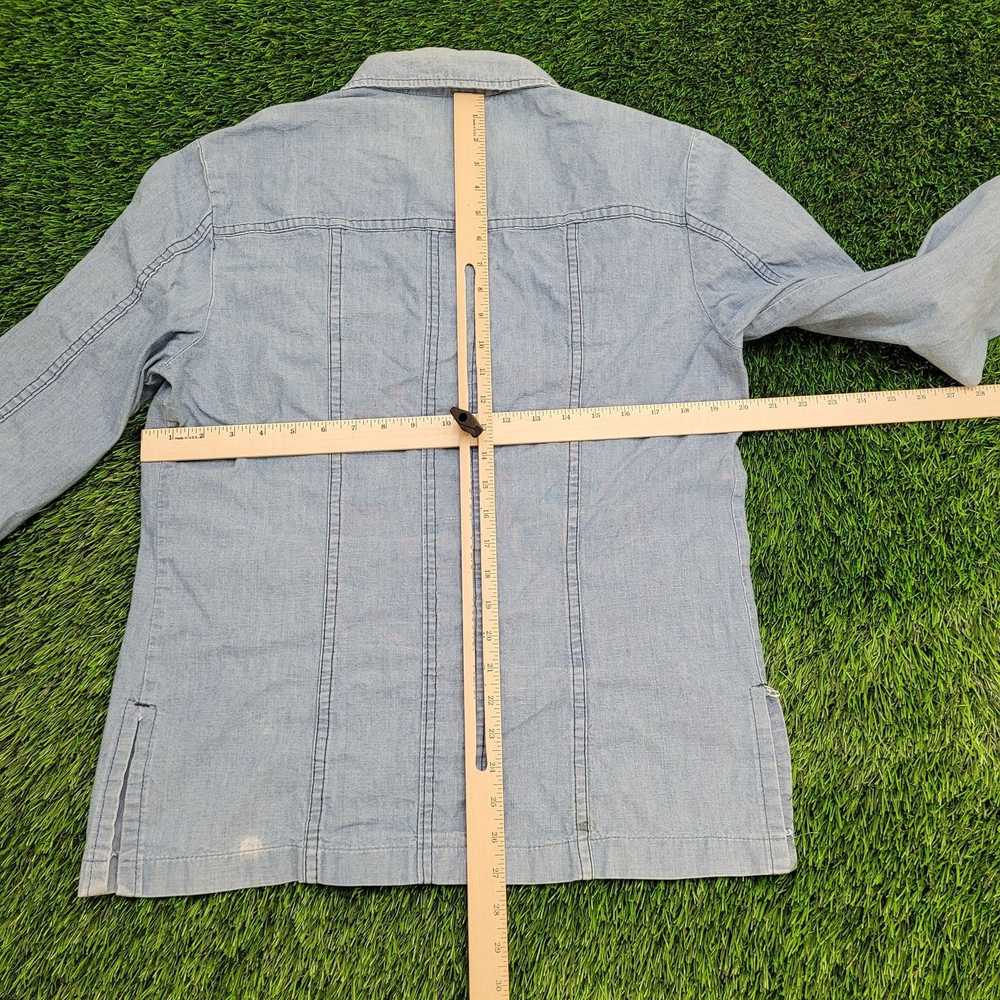 Lee Vintage 80s LEE Denim Button Shirt Jacket Med… - image 4