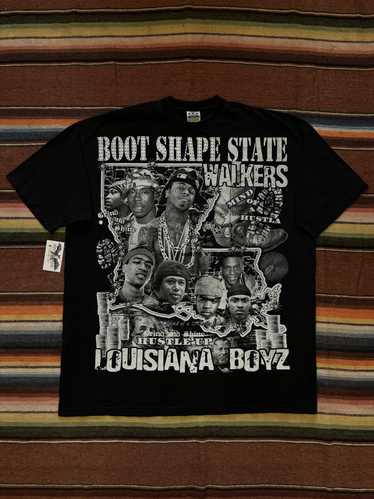 Rap Tees × Vintage 2000's Lousiana Rap Boot Shape 