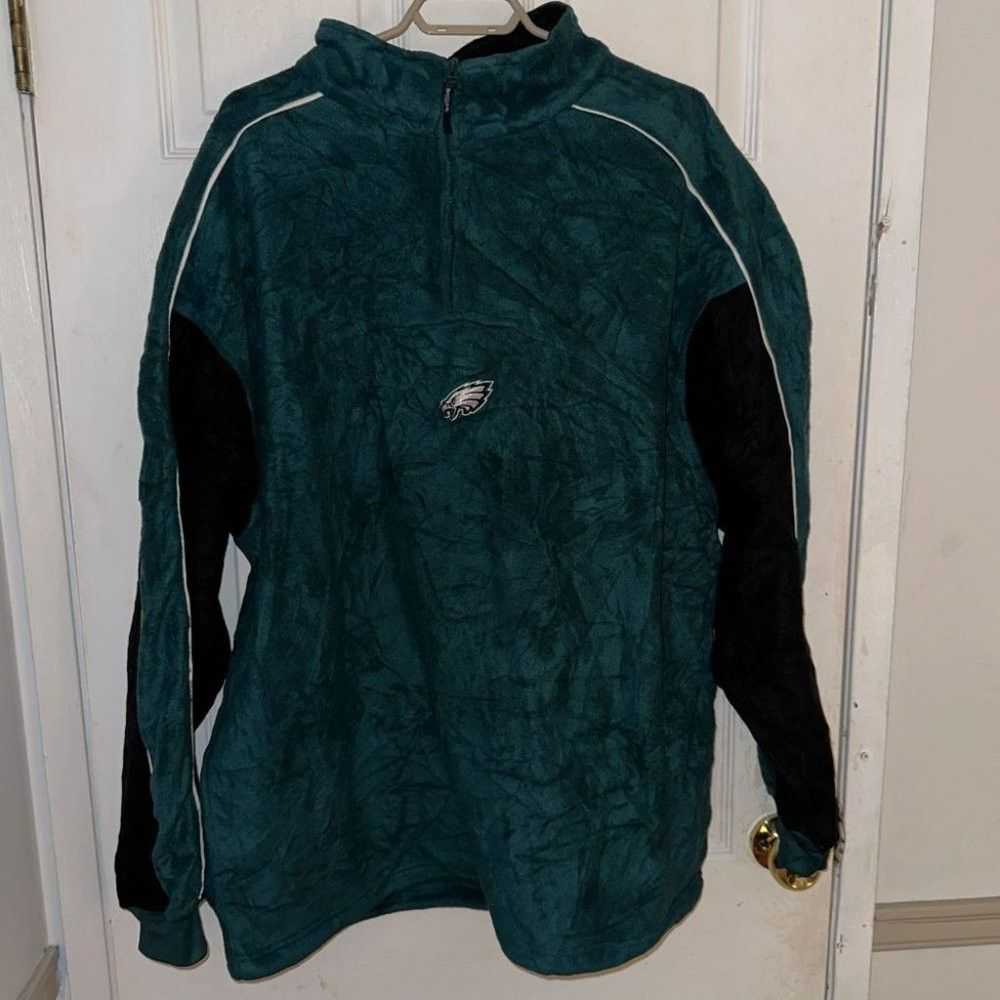 NFL Philadelphia Eagles 1/4 Zip Fleece Long Sleev… - image 1