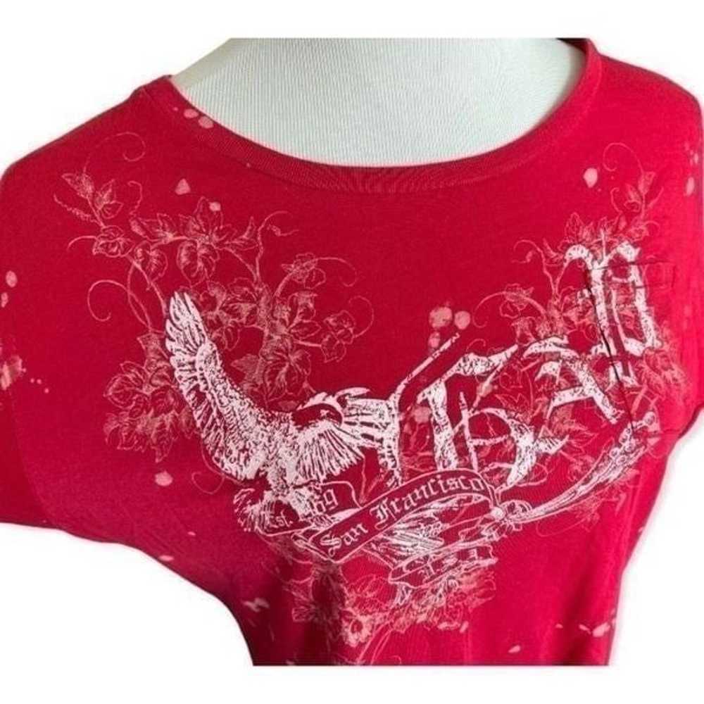 Womens Vintage Gap Established Splatter Graphic T… - image 2