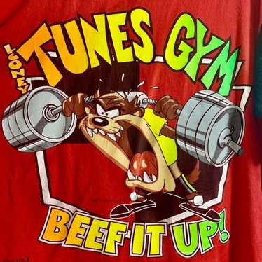 Warner Bros vintage 1993 LOONEY TUNES TAZ’S GYM t… - image 1