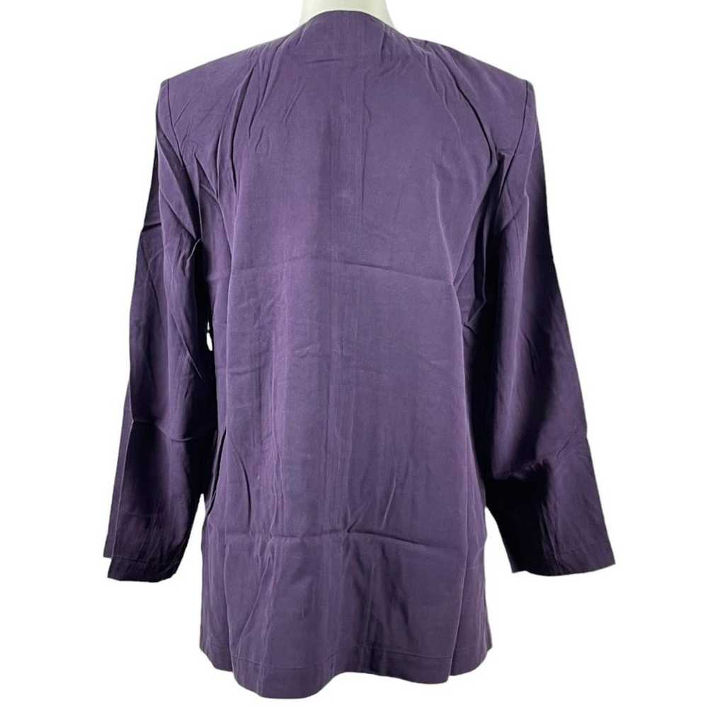 Jasmi silk 100% purple shirt/blouse LL - image 7