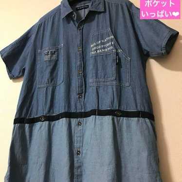 Stylish long denim shirt☆ Excellent condition. - image 1