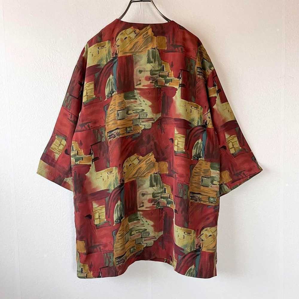 Vintage Japanese-made all-over print shirt, colla… - image 3