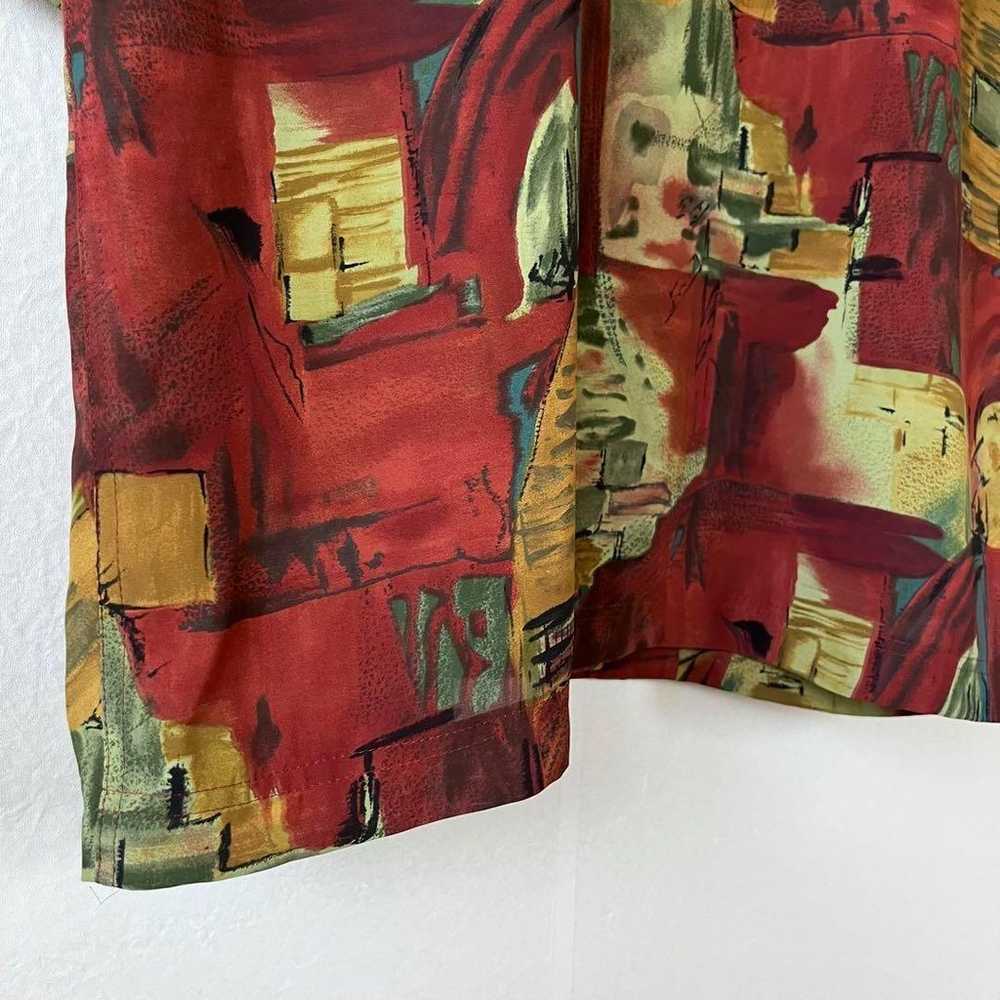 Vintage Japanese-made all-over print shirt, colla… - image 8