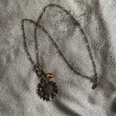 James Avery Wild Sunflower shops Sterling Silver & Bronze Charm