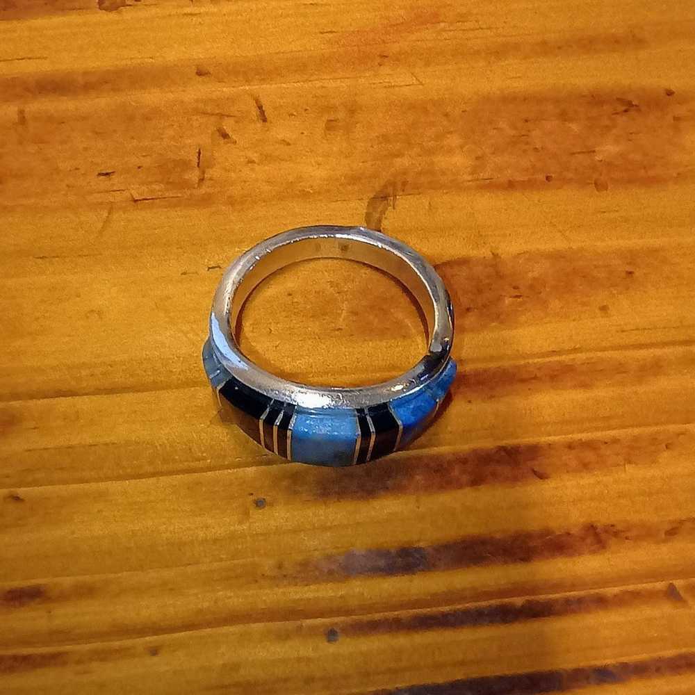 Vintage Navajo sterling silver Ring - image 3