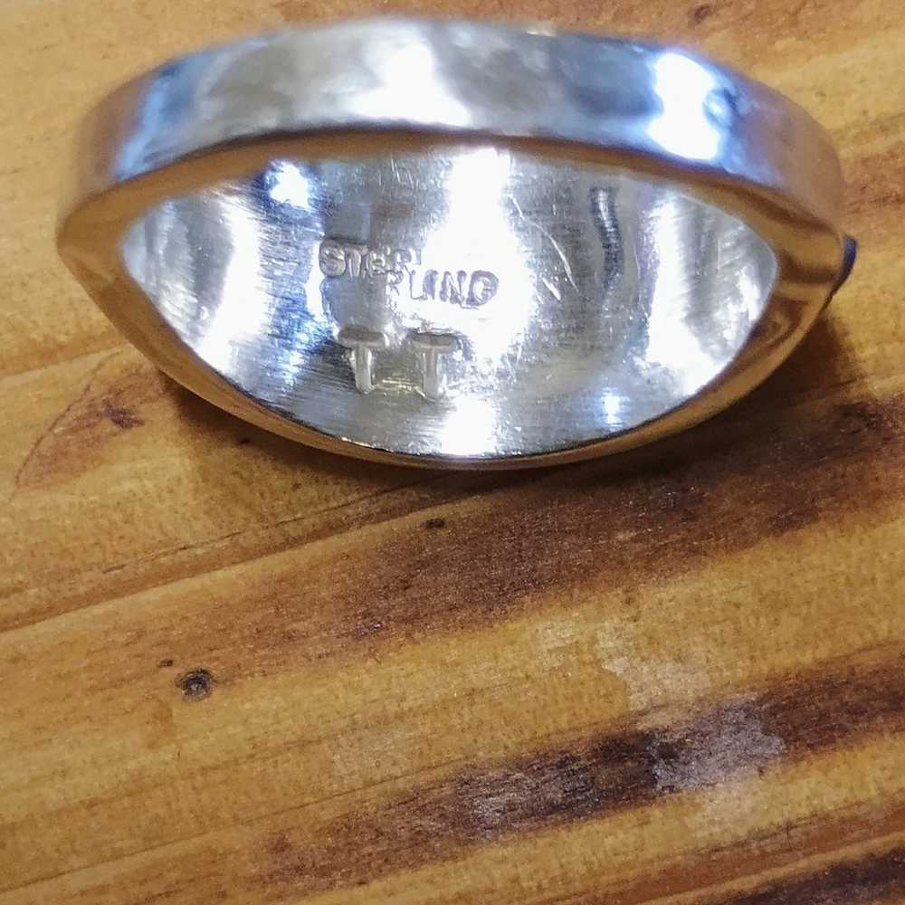 Vintage Navajo sterling silver Ring - image 4