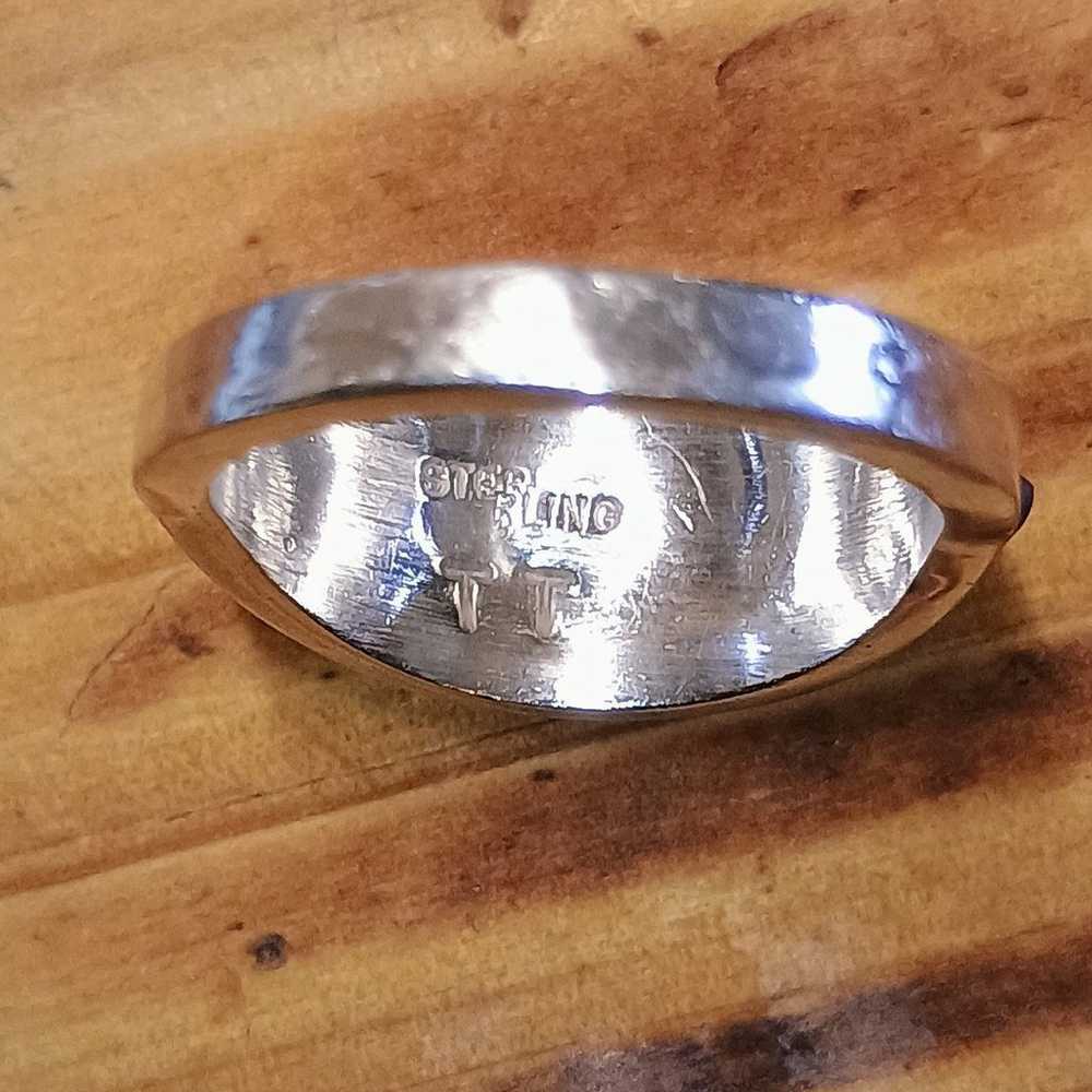 Vintage Navajo sterling silver Ring - image 5