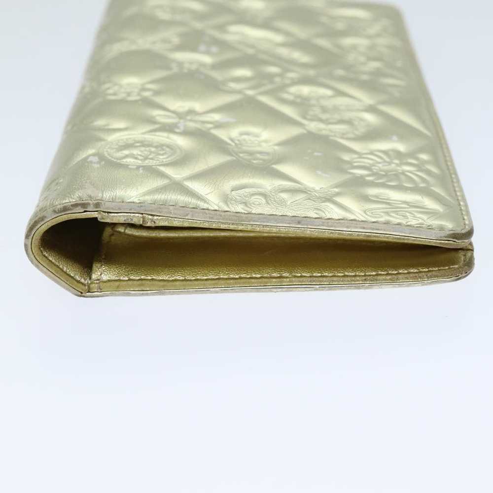 Chanel CHANEL Icon line Wallet Enamel Gold CC Aut… - image 5