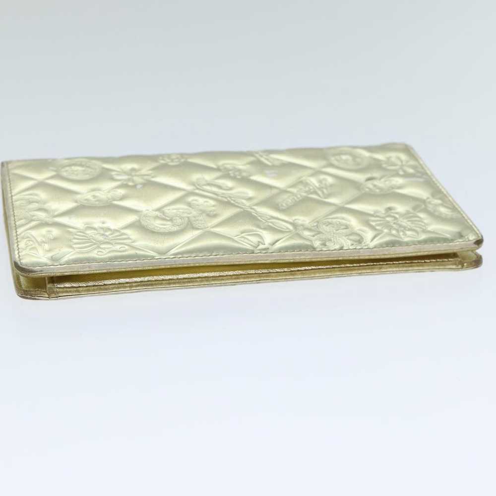 Chanel CHANEL Icon line Wallet Enamel Gold CC Aut… - image 6