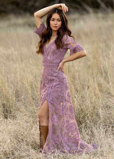 Joyfolie May Dress in Dusty Orchid