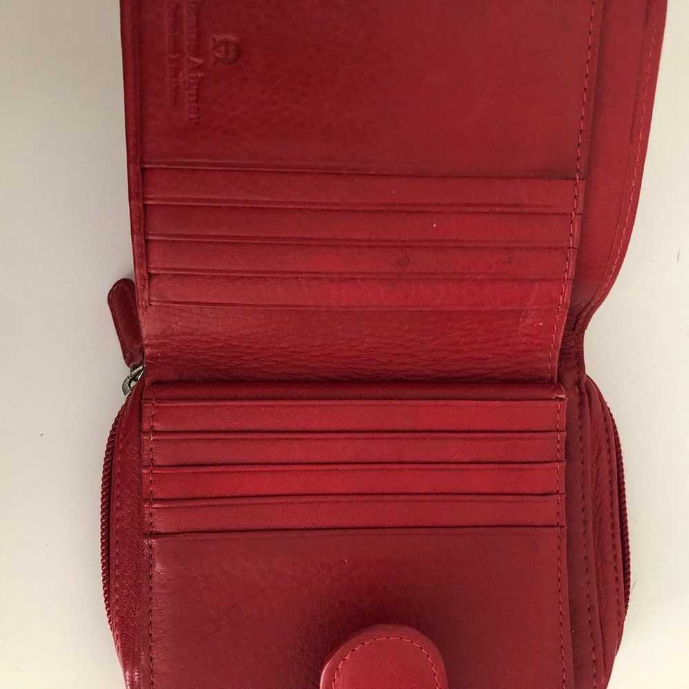 Etienne Aigner Red Leather Wallet - image 5