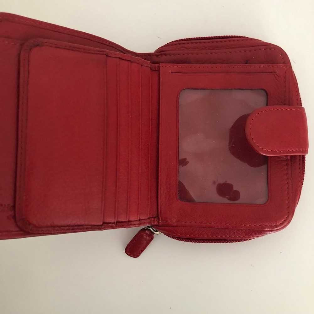 Etienne Aigner Red Leather Wallet - image 7