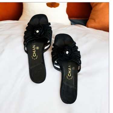 90's vintage CHANEL サンダル Chanel turn lock sandals - Gem