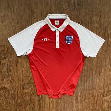 Soccer Jersey × Streetwear × Vintage England Umbr… - image 1