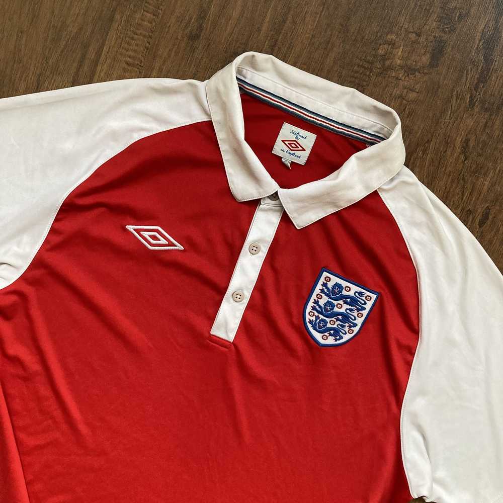 Soccer Jersey × Streetwear × Vintage England Umbr… - image 2