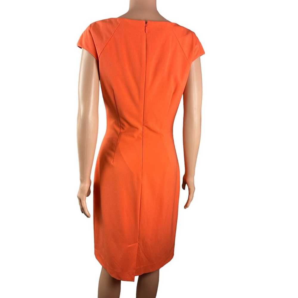 Calvin Klein Sheath Dress Ruched Side Cap Sleeve … - image 3