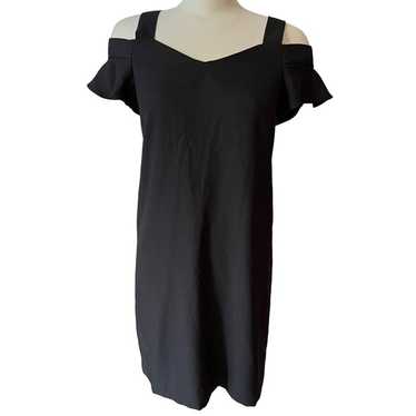 Banana Republic Open Shoulder Black Dress Sz 2 Wo… - image 1