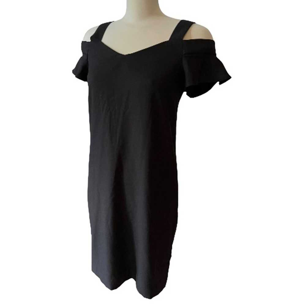 Banana Republic Open Shoulder Black Dress Sz 2 Wo… - image 4