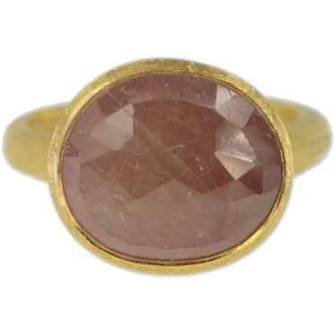 18K Marco Bicego Jaipur Pink Tourmaline Ring Size 