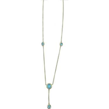 14K Topaz Pendant Necklace - image 1